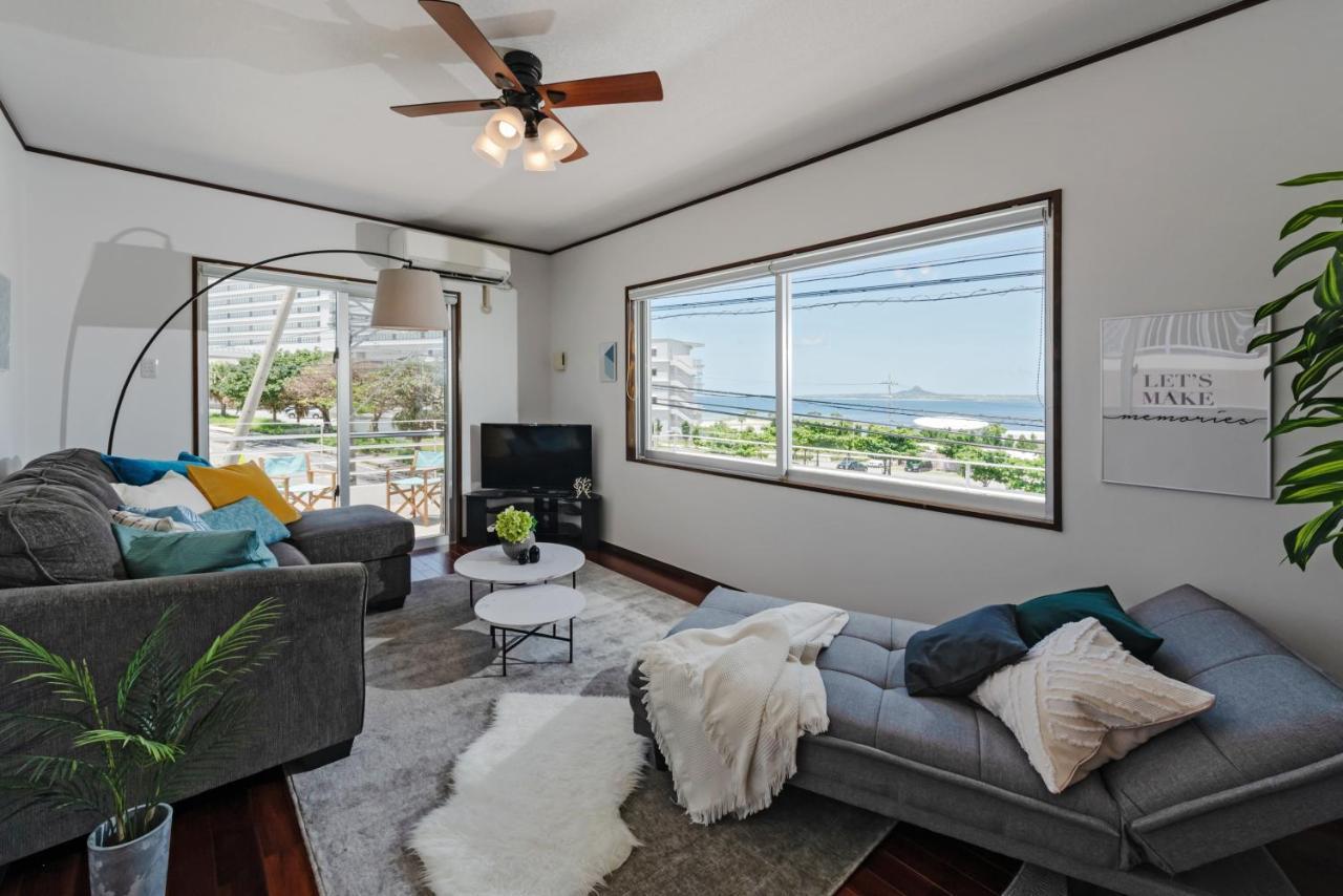 Ocean View Terrace Bise Villa Motobu Luaran gambar